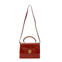Roberto Cavalli Mirror Top Handle Crossbody Bag
