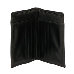 Prada Grained Vitello Leather Vertical Bifold Wallet
