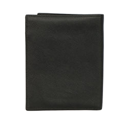 Prada Grained Vitello Leather Vertical Bifold Wallet