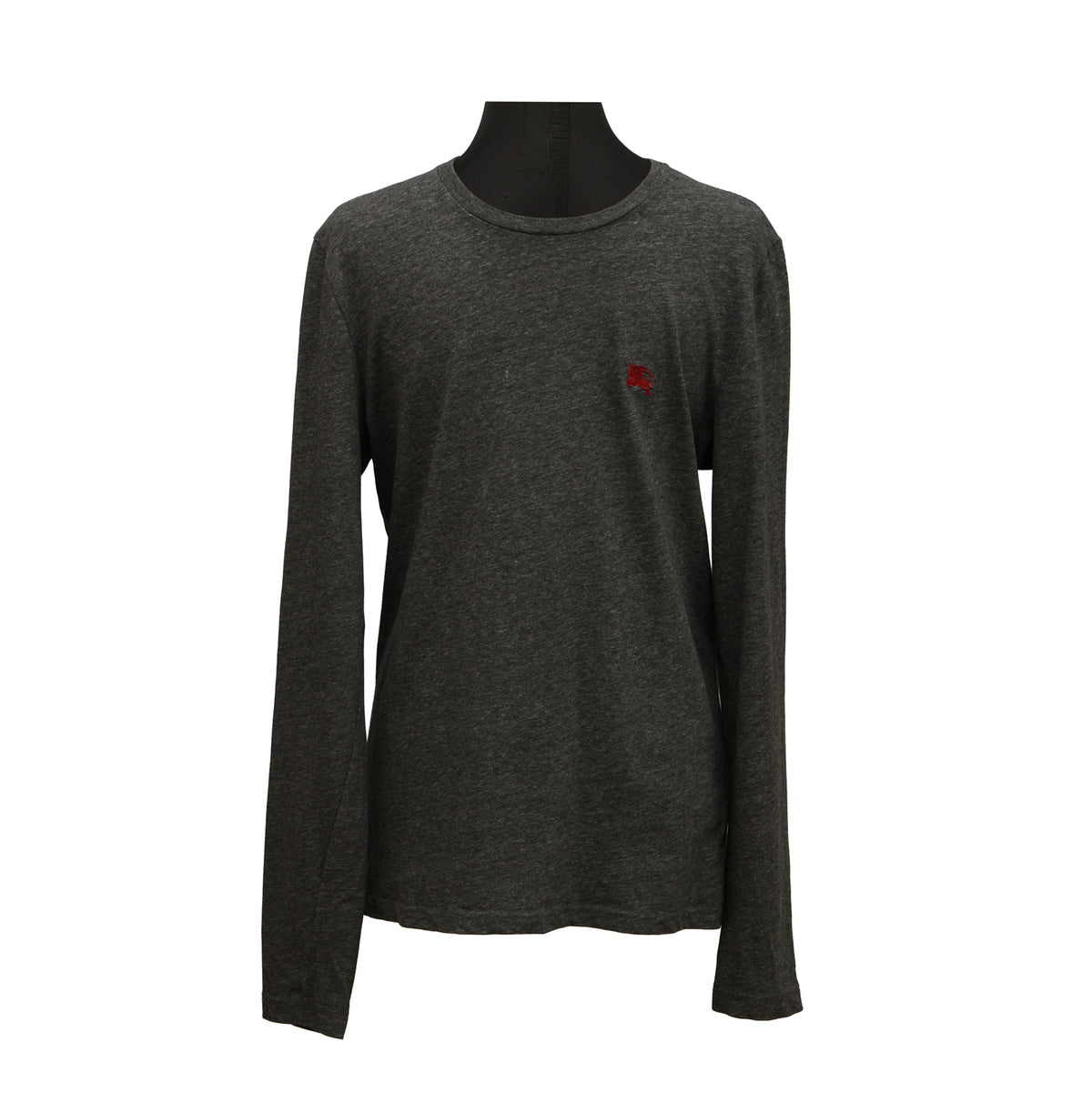 Burberry Size: M Classic Charcoal Grey Long Sleeves T Shirt