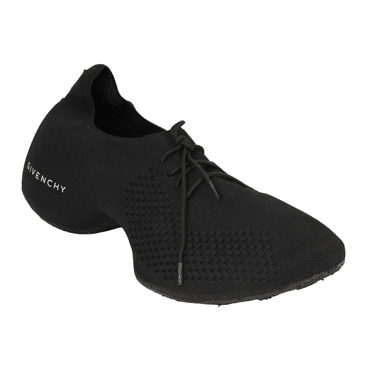 GIVENCHY EU – 39 TK-360 BLACK KNIT SNEAKERS 