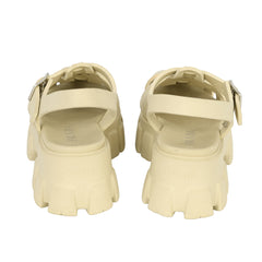PRADA EU-40 MONOLITH RUBBER SANDALS 