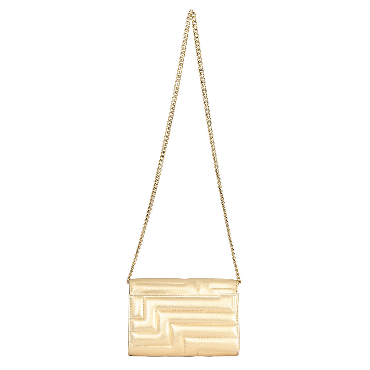 JIMMY CHOO VARENNE AVENUE GOLDEN CLUTCH 