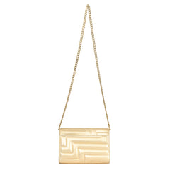 JIMMY CHOO VARENNE AVENUE GOLDEN CLUTCH 