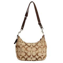 COACH SIGNATURE STRIPE CONVERTIBLE HOBO SHOULDER BAG 