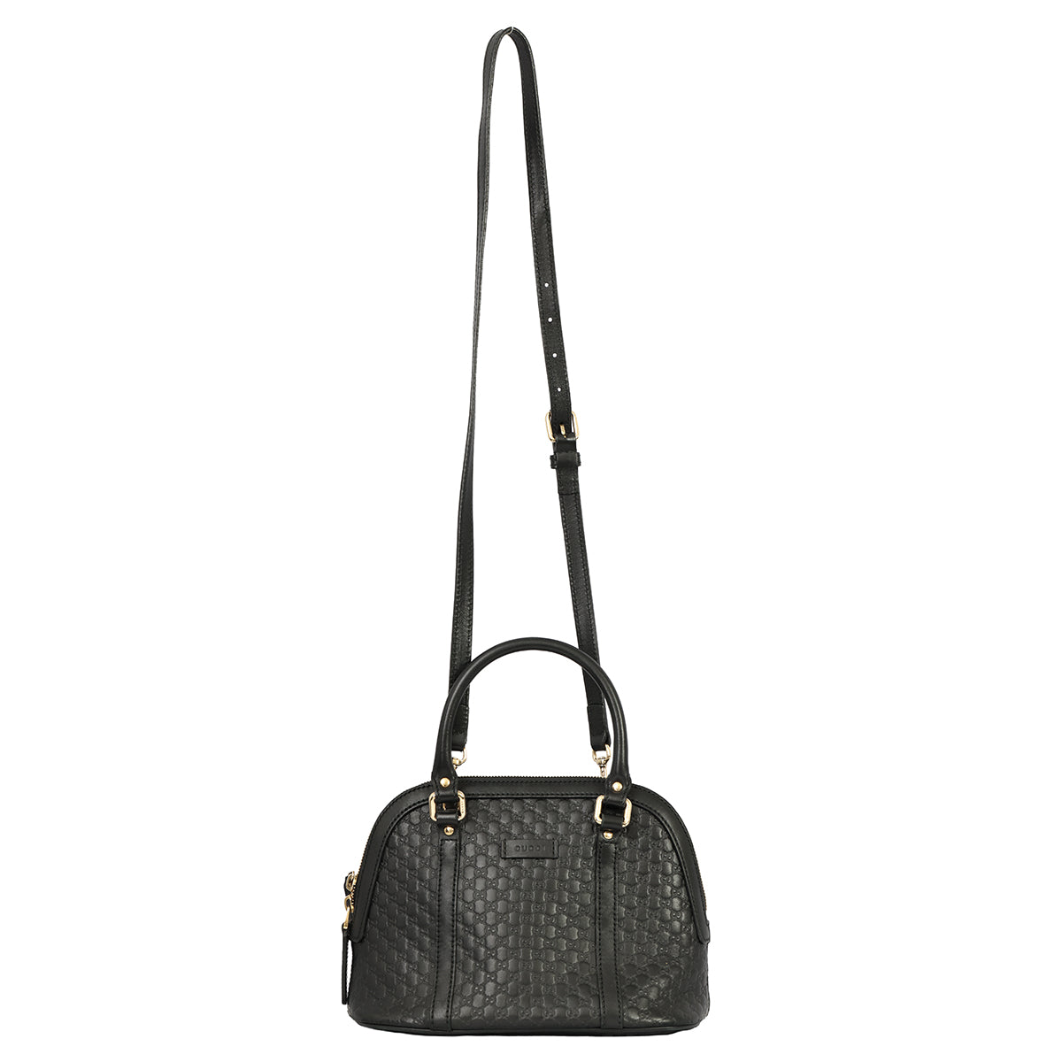 GUCCI BLACK MICROGUCCISSIMA DOME BAG 