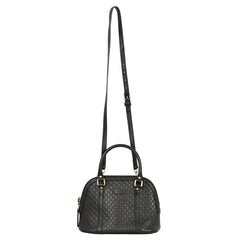 GUCCI BLACK MICROGUCCISSIMA DOME BAG 