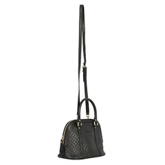 GUCCI BLACK MICROGUCCISSIMA DOME BAG 