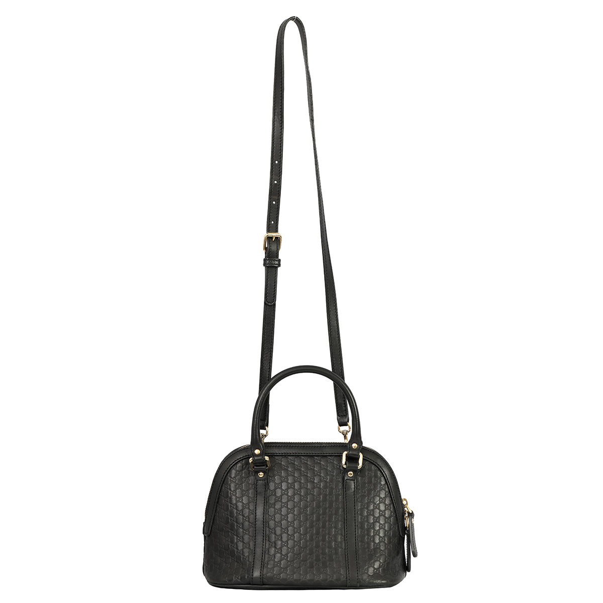 GUCCI BLACK MICROGUCCISSIMA DOME BAG 
