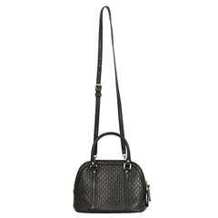 GUCCI BLACK MICROGUCCISSIMA DOME BAG 