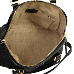 GUCCI BLACK MICROGUCCISSIMA DOME BAG 