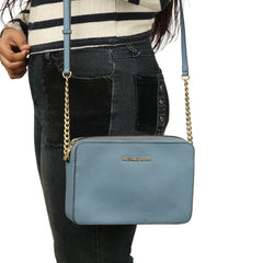 MICHAEL KORS BLUE CROSSBODY SLING BAG 