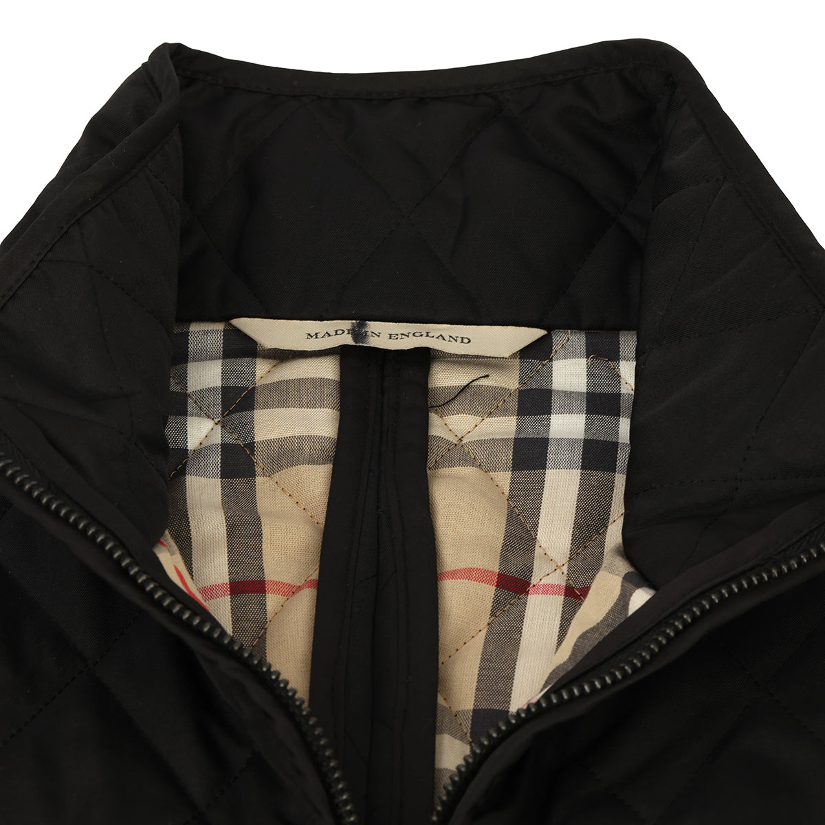 BURBERRY SIZE-XS BLACK QUILTED JACKET 