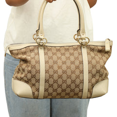 Gucci GG Canvas Lovely Heart Tote Bag