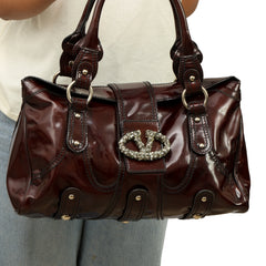 Valentino Garavani Crystal Catch Satchel Bag