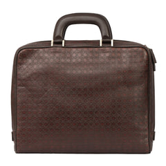 Salvatore Ferragamo Gancini Monogram Leather Briefcase