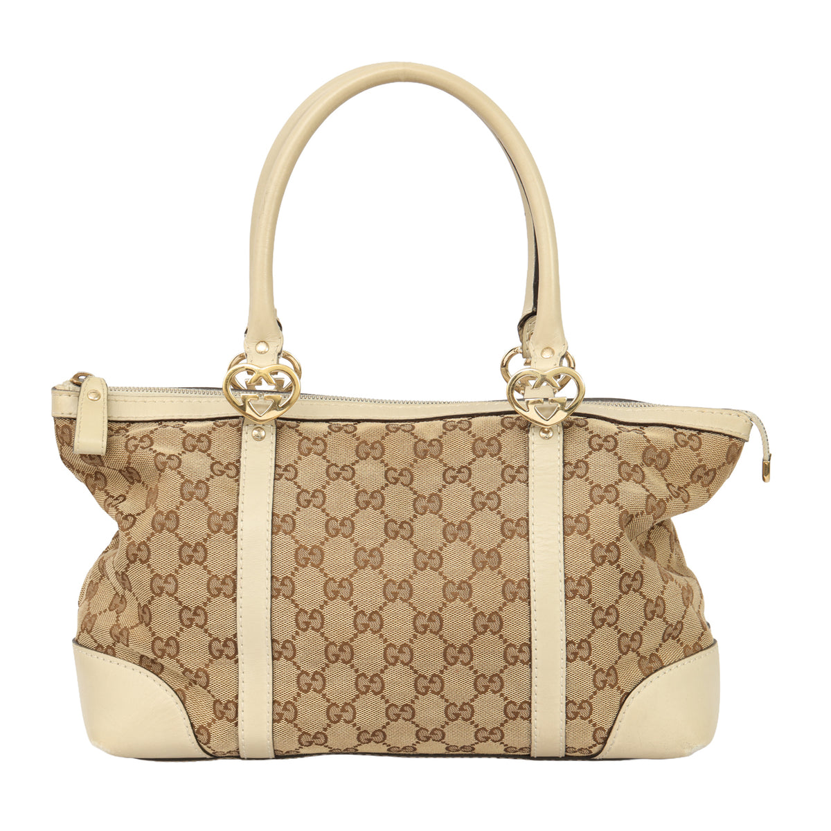 Gucci GG Canvas Lovely Heart Tote Bag