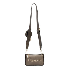 Balmain B-Army Grained Leather Multi-Pouch Crossbody