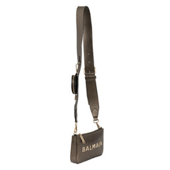 Balmain B-Army Grained Leather Multi-Pouch Crossbody