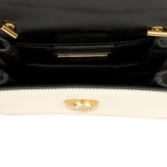 Salvatore Ferragamo Bicolor Vara Bow Mini Chain Flap Bag