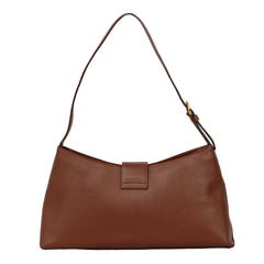 Salvatore Ferragamo Gancini Embossed Leather Flap Shoulder Bag