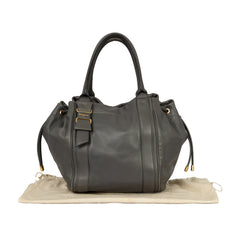 Salvatore Ferragamo Vara Ribbon Pleated Leather Bag