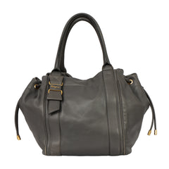 Salvatore Ferragamo Vara Ribbon Pleated Leather Bag