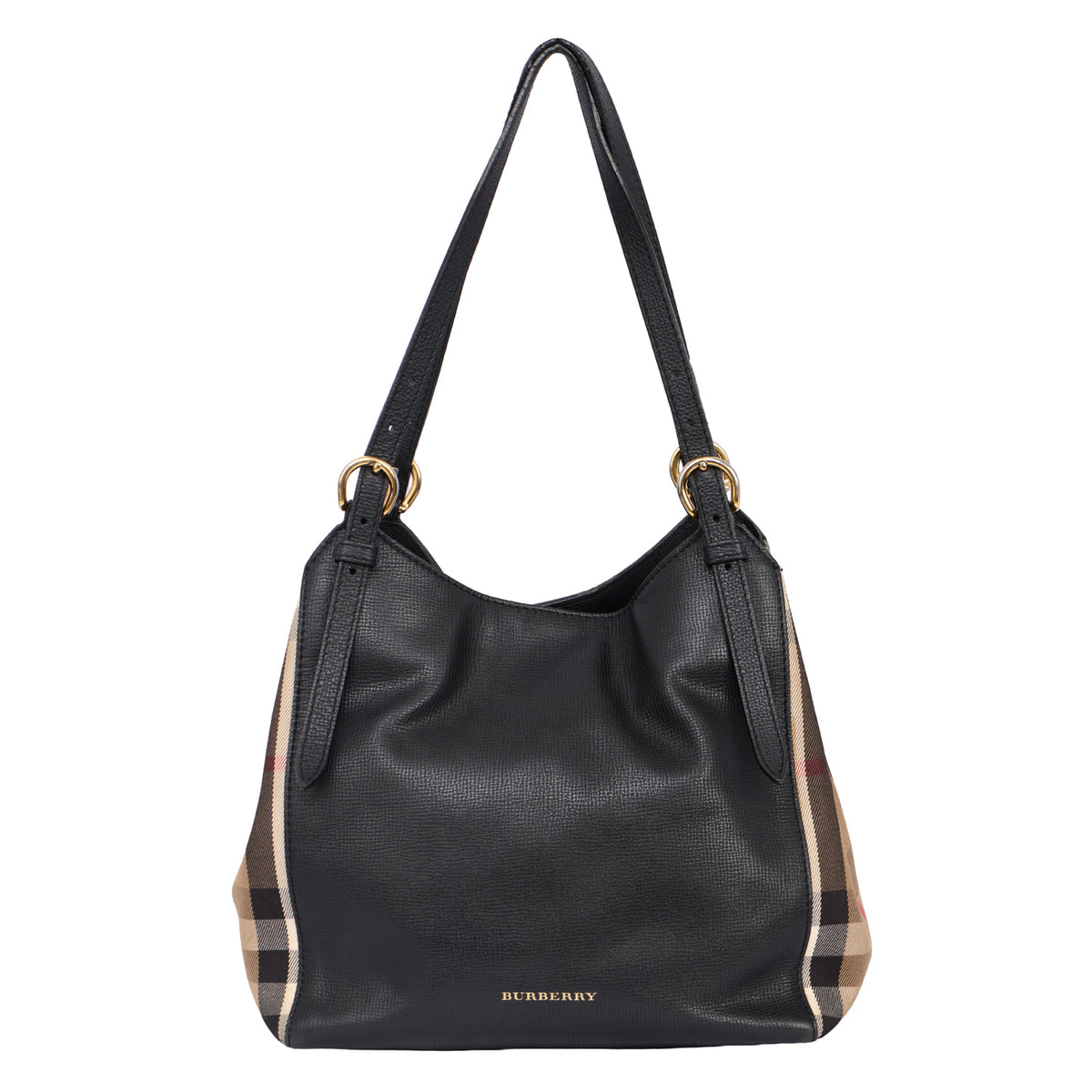 BURBERRY CANTERBURY HOUSE CHECK TOTE BAG