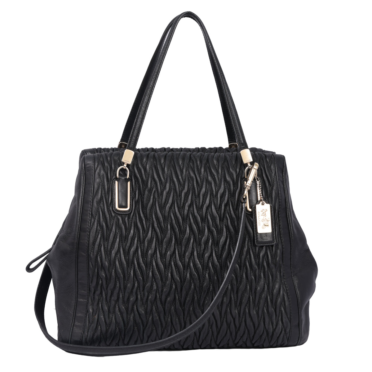 COACH MADISON GATHERED TWIST SATCHEL BAG
