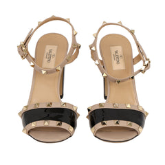 Valentino Garavani Size: EU 38 Rockstud Patent Leather Block Heels