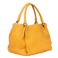 BOTTEGA VENETA INTRECCIATO GARDA LEATHER TOTE BAG