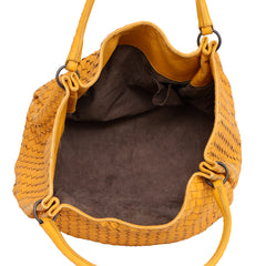 BOTTEGA VENETA INTRECCIATO GARDA LEATHER TOTE BAG