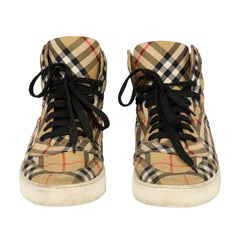 Burberry Size: EU 43 Classic Canvas High Top Sneakers
