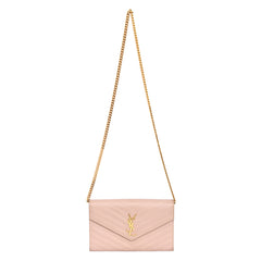 YVES SAINT LAURENT CASSANDRE MATELASSE ENVELOPE WALLET ON CHAIN BAG