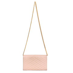 YVES SAINT LAURENT CASSANDRE MATELASSE ENVELOPE WALLET ON CHAIN BAG