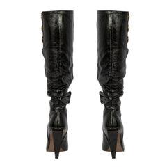 Gianni Versace Size: EU 38 Medusa Triple Button Slouch Boots