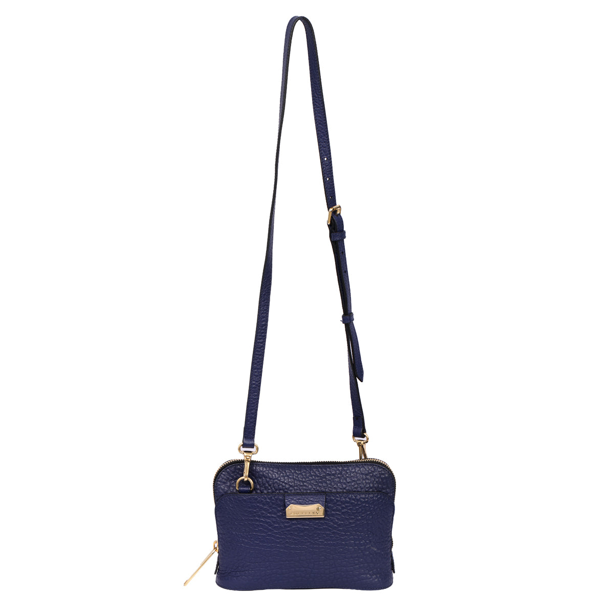 BURBERRY HARROGATE GRAINED LEATHER CROSSBODY BAG
