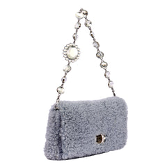 MIU MIU BIJOU STRAP CINDERELLA FUR SHOULDER BAG