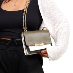 MICHAEL KORS TRI-COLORC JADE CROSSBODY BAG
