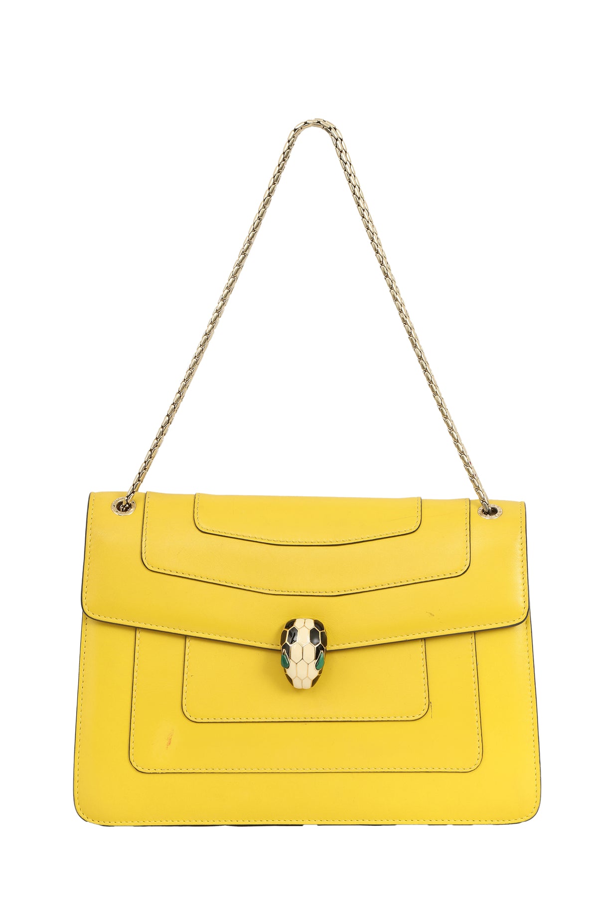 Bvlgari Serpenti Yellow Forever Shoulder Bag