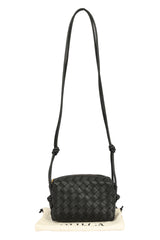 Bottega Veneta Black Mini Loop Camera Bag