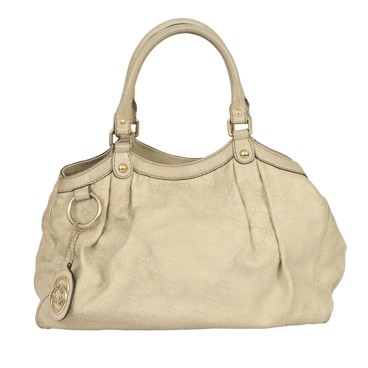 GUCCI GUCCISSIMA SUKEY LEATHER HANDBAG 