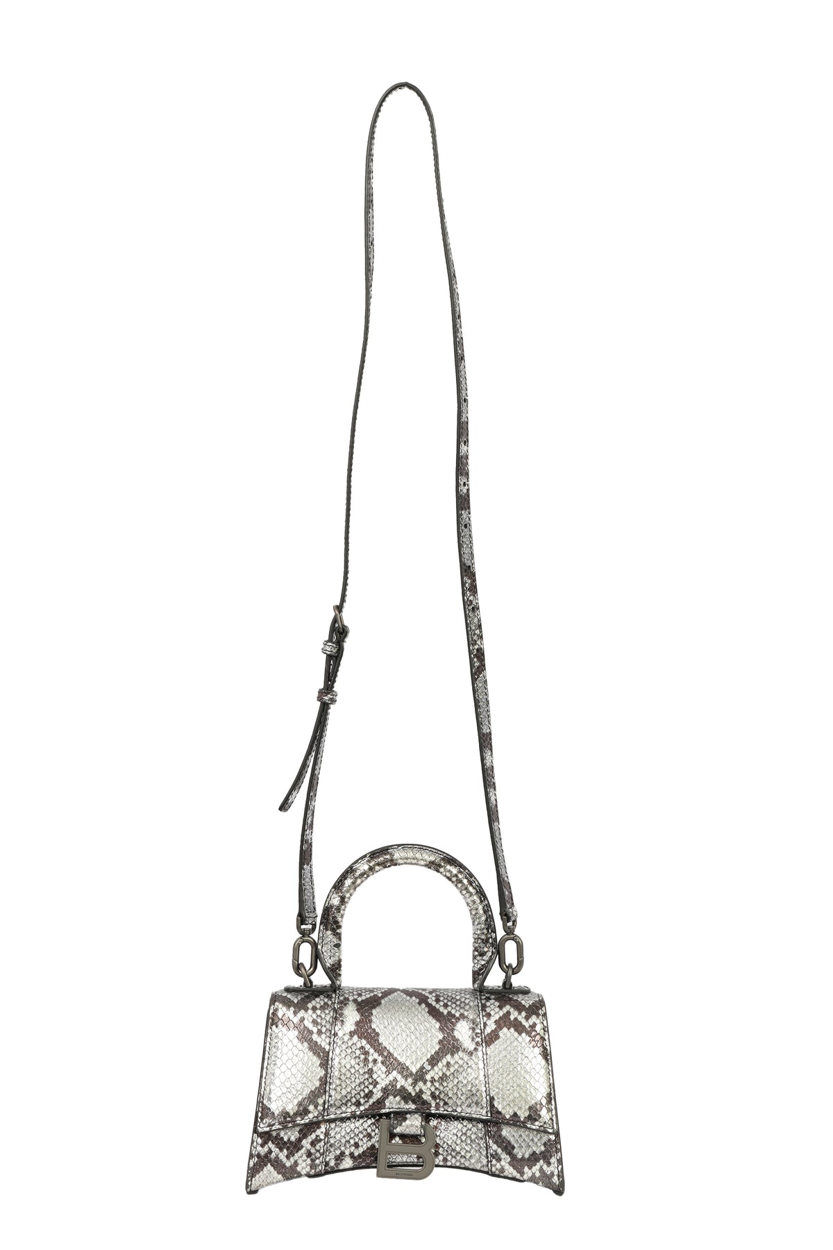 Balenciaga Python Effect Hourglass Bag