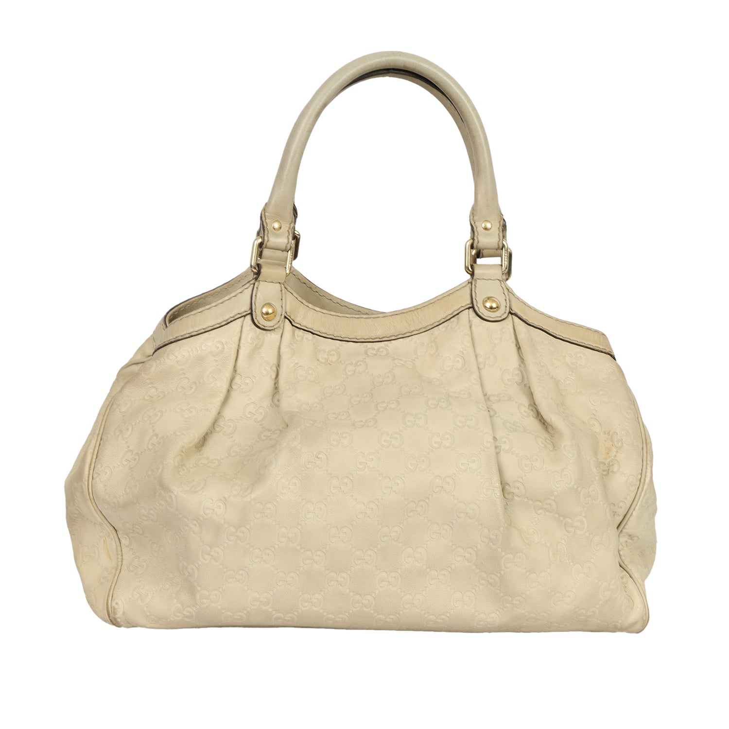 GUCCI GUCCISSIMA SUKEY LEATHER HANDBAG 