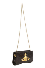 Vivienne Westwood Black Orb Plaque Clutch Bag