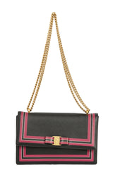 Salvatore Ferragamo Black Vara Bow Convertible Bag