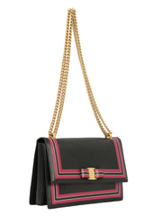 Salvatore Ferragamo Black Vara Bow Convertible Bag