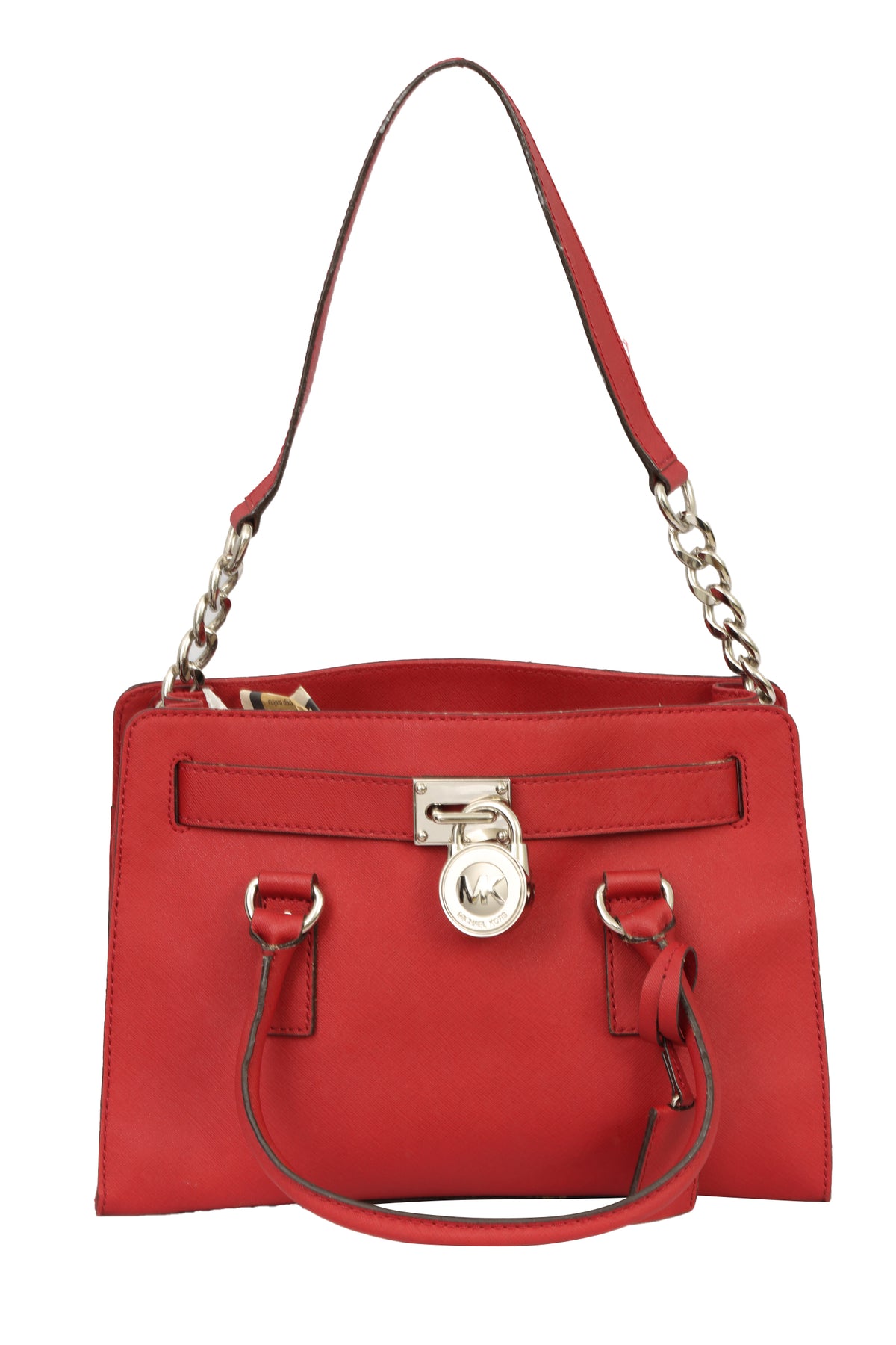 Michael Kors Red Hamilton Satchel Bag