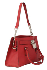 Michael Kors Red Hamilton Satchel Bag