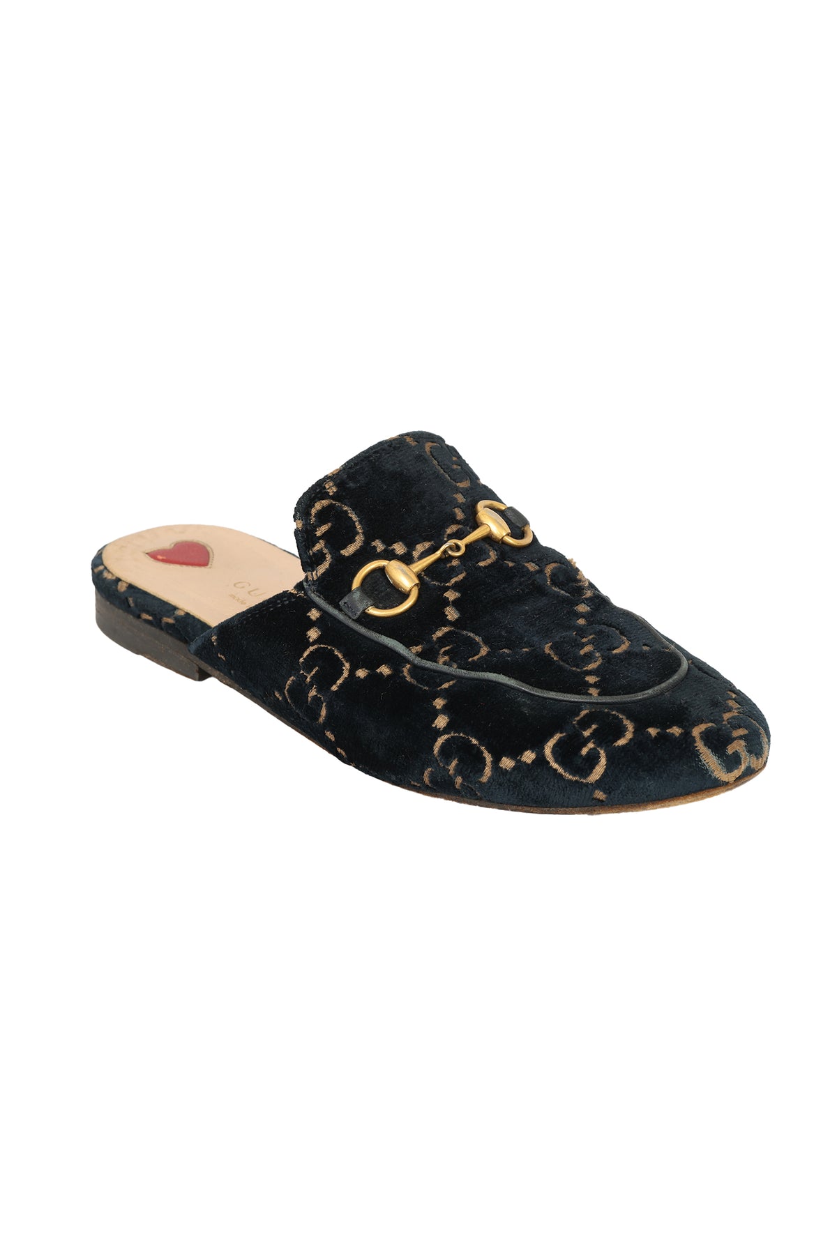 Gucci Size EU 36.5 Princetown Gg Velvetmules
